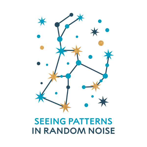 Icon for the concept: Seeing Patterns in Random Noise
